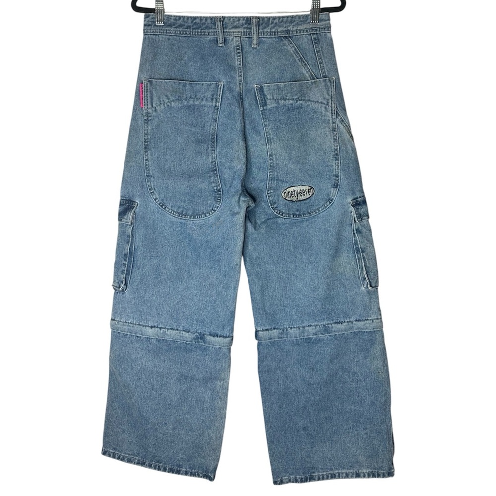 JNCO Style Convertible Cargo Jeans Shorts Jorts Channell 97  XS